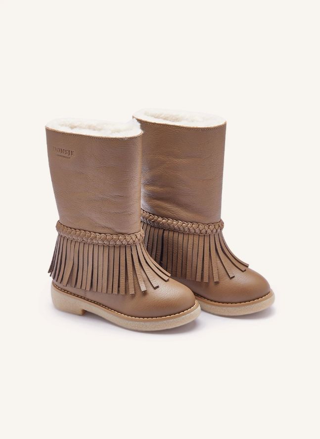 Boots Franges Daffy | Marron