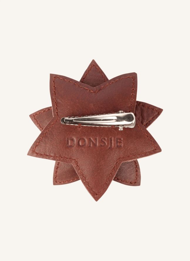 Barrette Wonda Fleur d'Hivers | Marron
