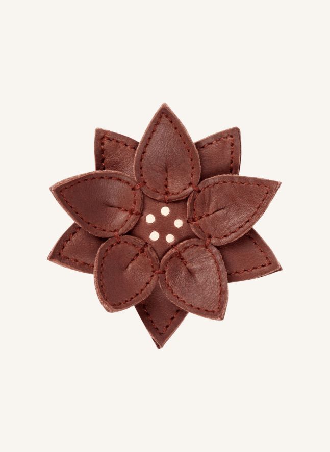 Barrette Wonda Fleur d'Hivers | Marron