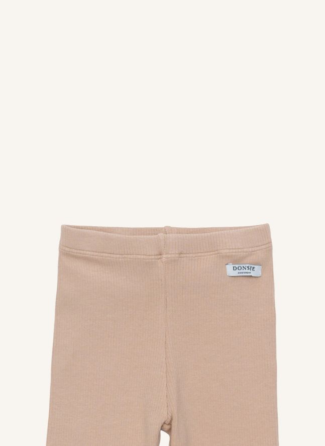 Legging Fronces Ies Coton Bio | Rose pêche
