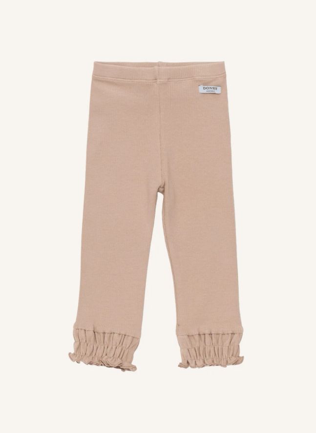 Legging Fronces Ies Coton Bio | Rose pêche
