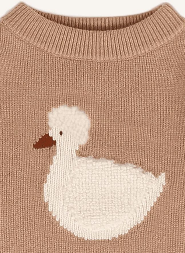 Pull Denna Canard Laine Merinos | Noisette