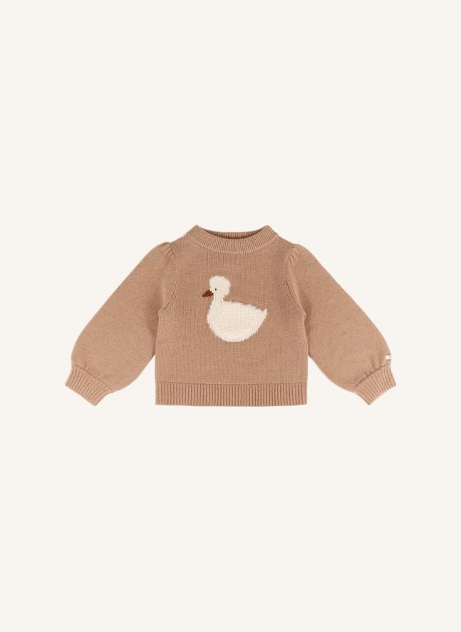 Pull Denna Canard Laine Merinos | Noisette