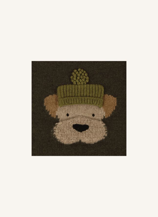 Denn Dog Merino Wool Sweater | Dark green