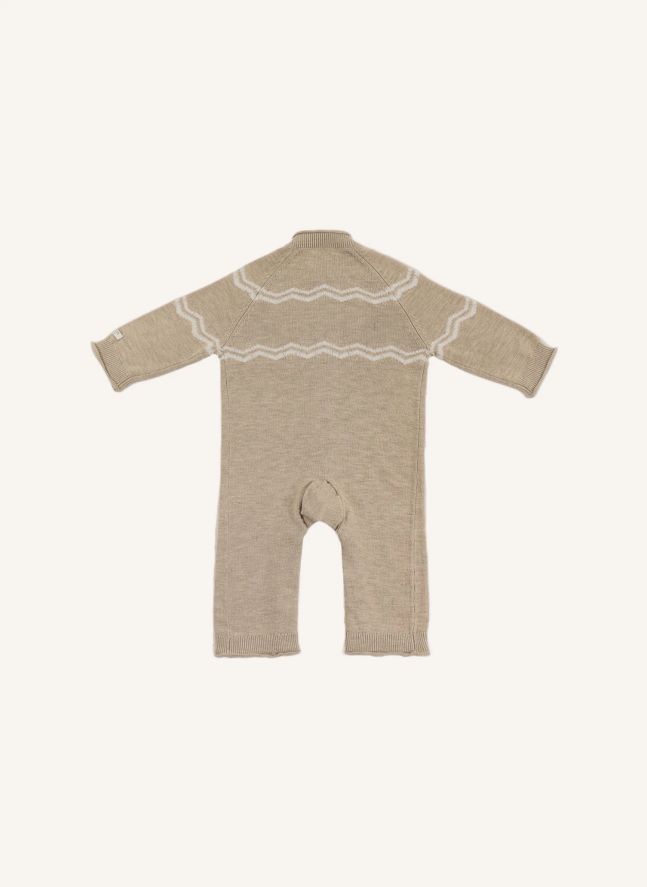 Combinaison Guillaume Laine Merinos | Beige chiné