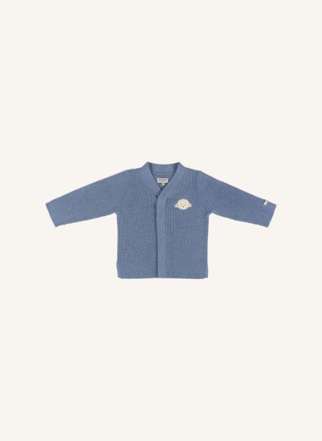 Cardigan Fennie Laine Merinos | Bleu