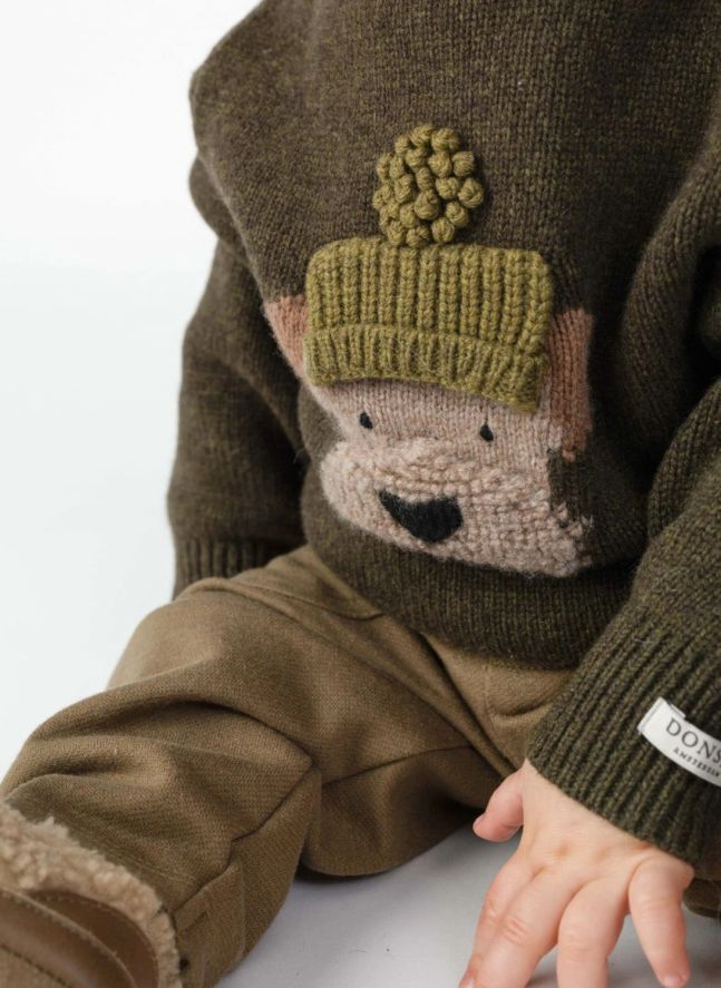 Denn Dog Merino Wool Sweater | Dark green