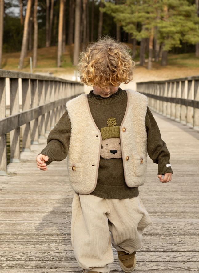 Denn Dog Merino Wool Sweater | Dark green