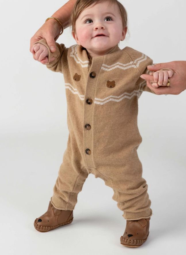 Combinaison Guillaume Laine Merinos | Beige chiné