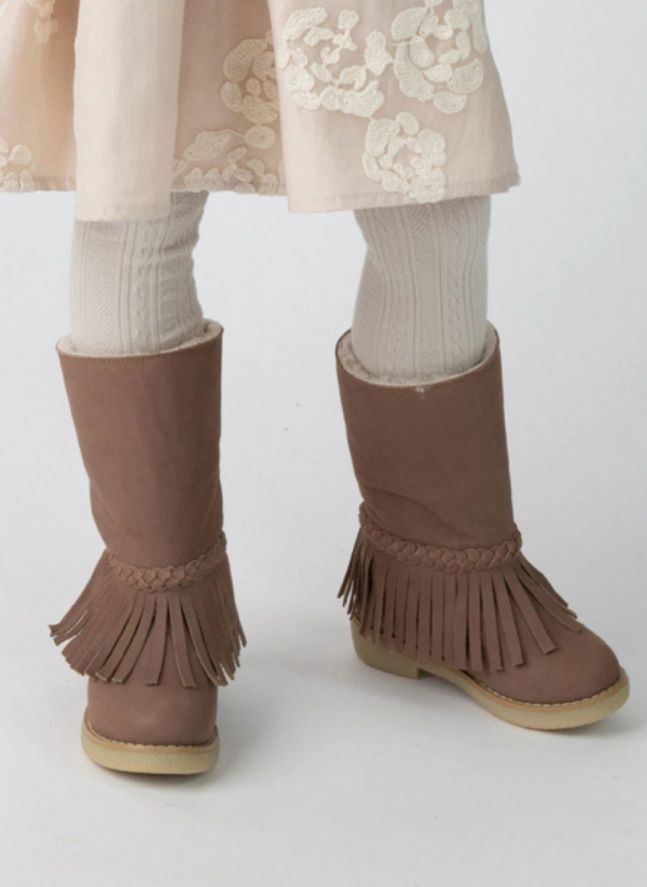 Boots Franges Daffy | Marron