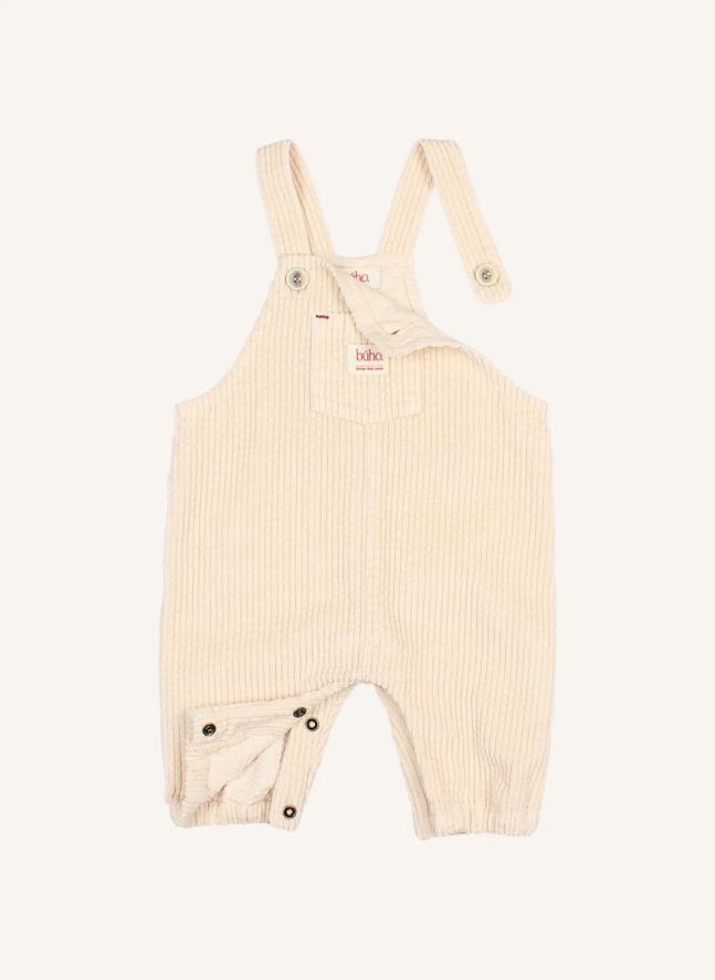 Salopette Poche Velours Côtelé | Beige