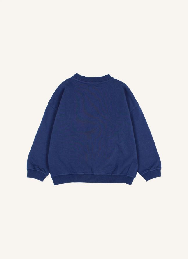 Sweat Búho Coton Bio | Bleu marine