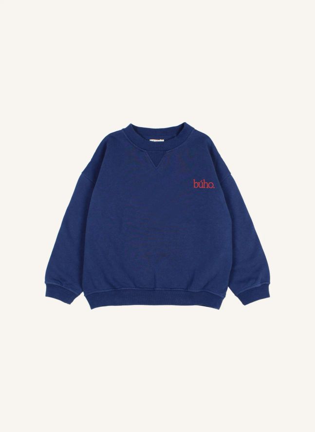 Sweat Búho Coton Bio | Bleu marine