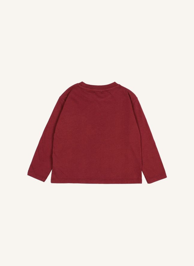 T-shirt Poche Coton Bio | Bordeaux