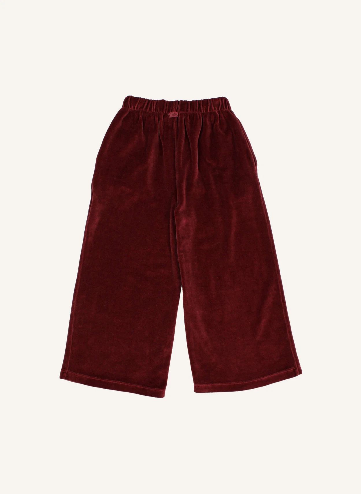 Pantalon Large Velours | Bordeaux- Image produit n°3
