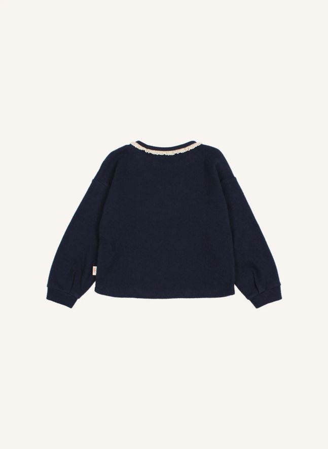 T-shirt Côtelé Girly | Bleu marine