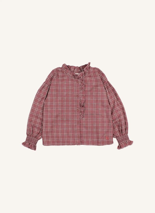 Blouse Tartan | Bordeaux