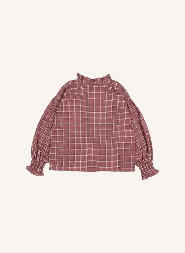 Blouse Tartan | Bordeaux