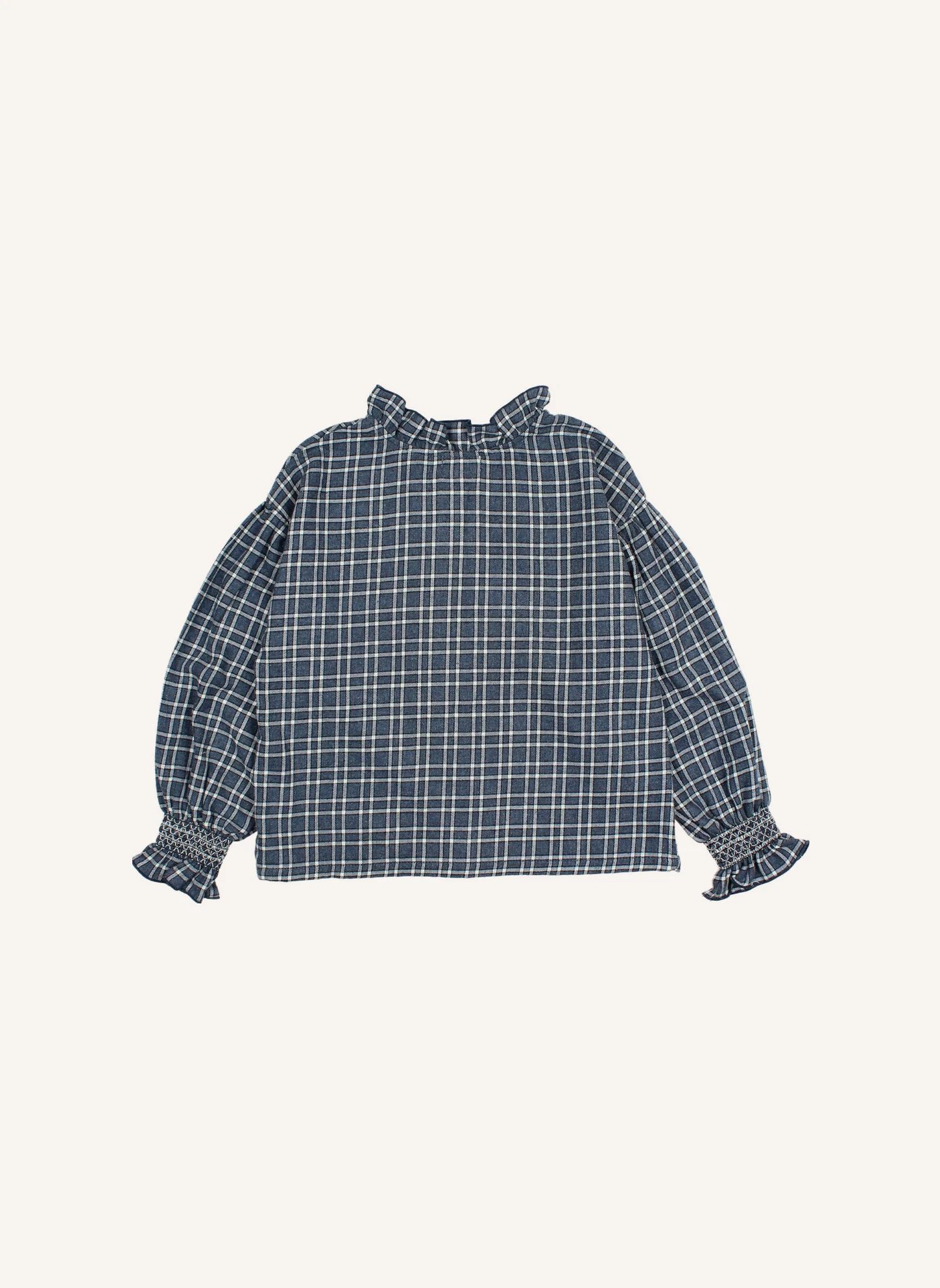Blouse Tartan | Bleu marine- Image produit n°3