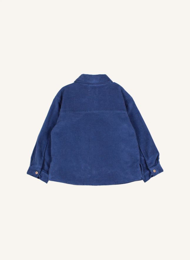 Chemise Soft Velours Coton Bio | Bleu marine