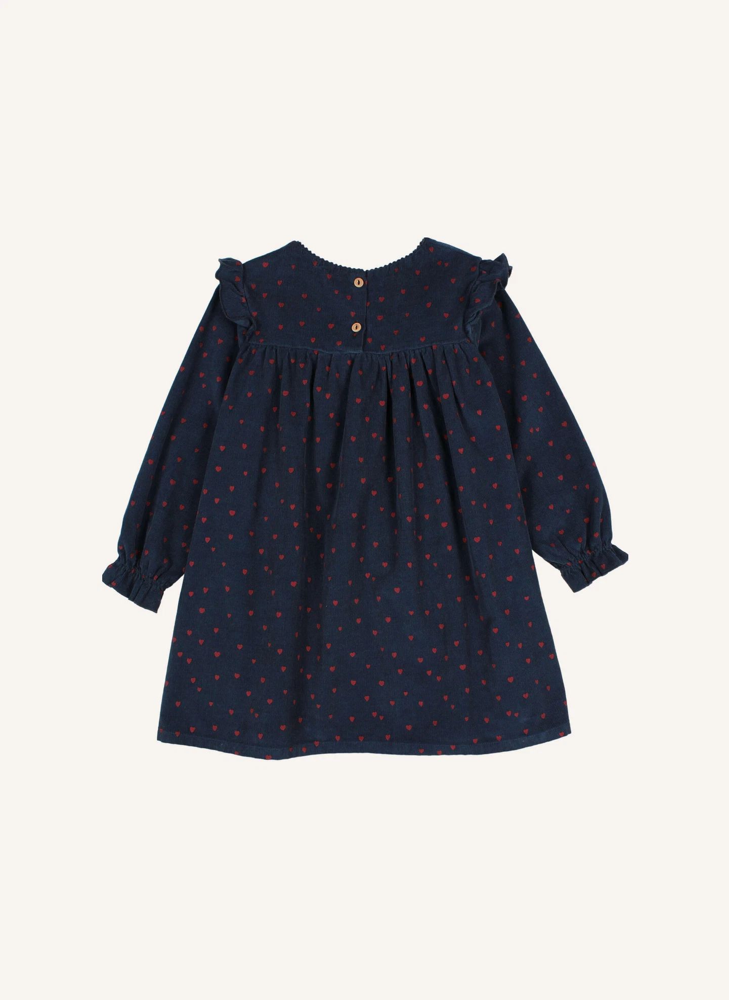 Robe Volants Mini Cœurs | Bleu marine- Image produit n°3