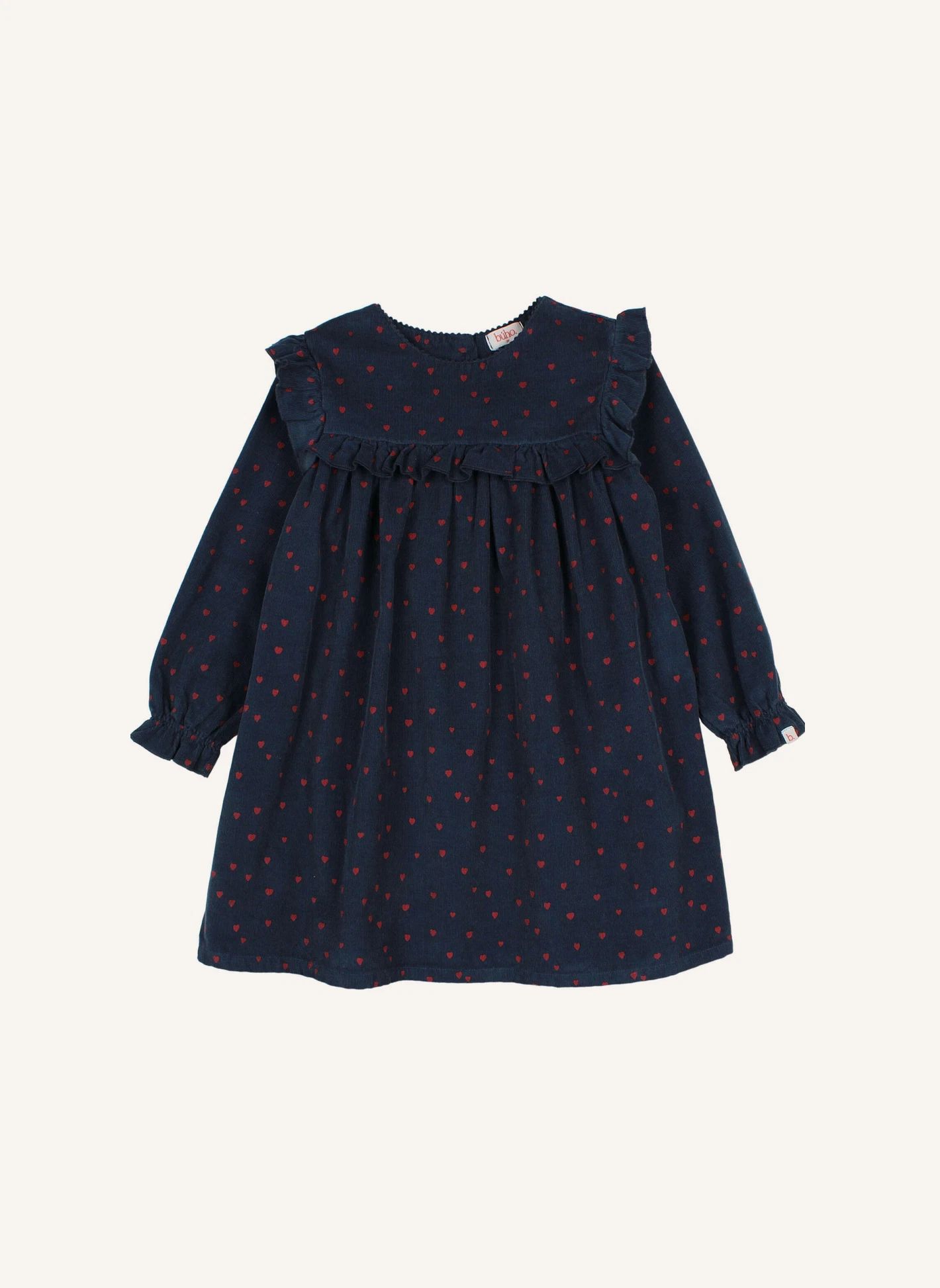 Robe Volants Mini Cœurs | Bleu marine- Image produit n°0