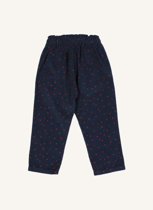 Pantalon Mini Cœurs | Bleu marine