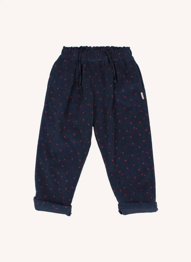 Pantalon Mini Cœurs | Bleu marine