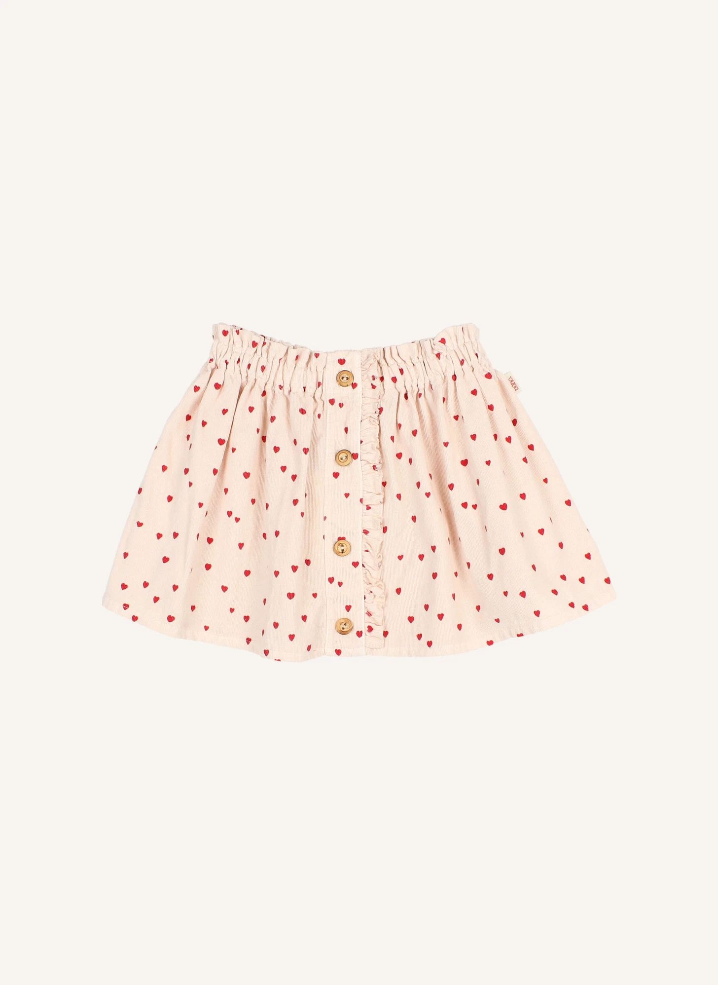 Jupe Mini Cœurs | Rose pâle- Image produit n°0
