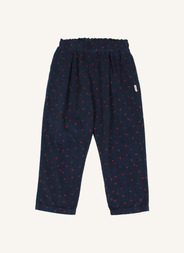 Pantalon Mini Cœurs | Bleu marine