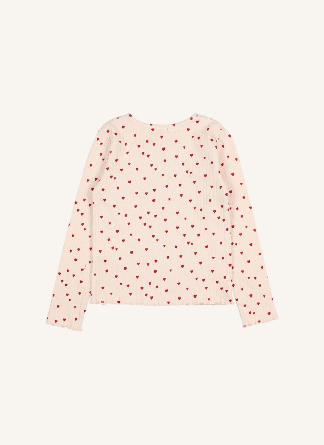 T-shirt Mini Cœurs | Rose pâle