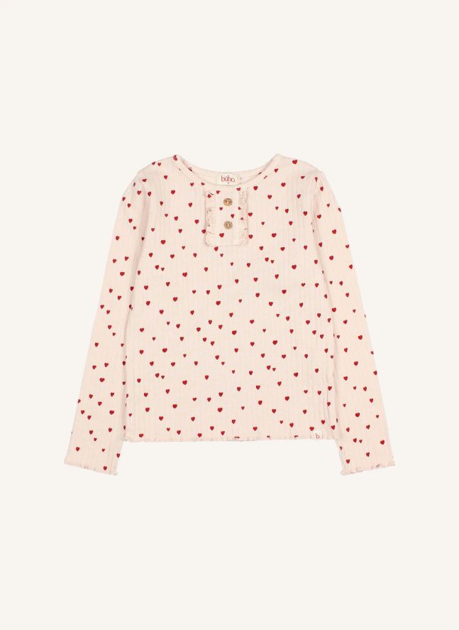 T-shirt Mini Cœurs | Rose pâle