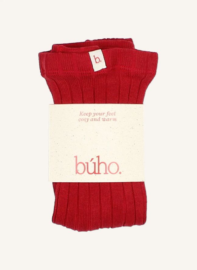 Collants Unis | Rouge cerise