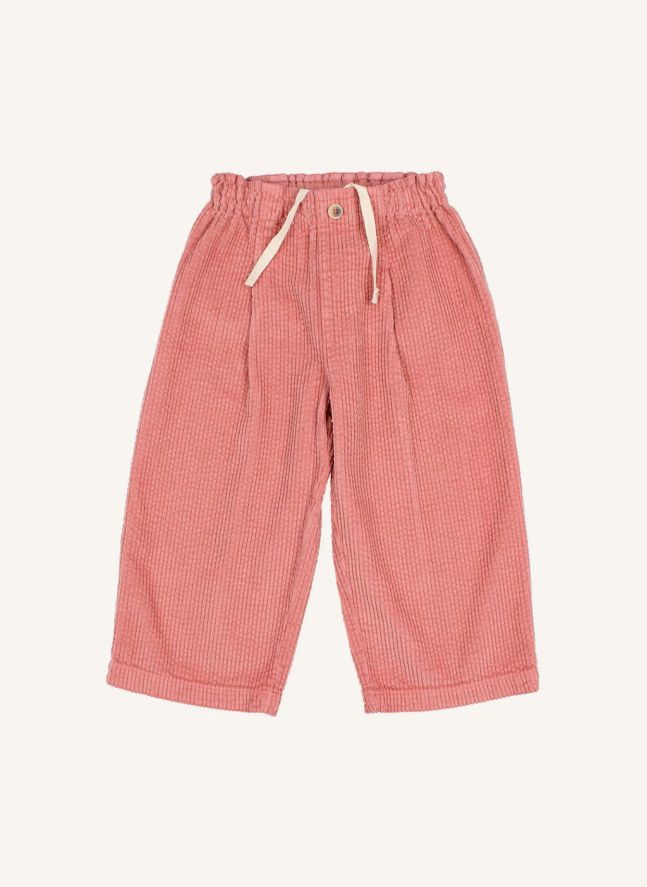 Pantalon Girly Velours Côtelé | Rose
