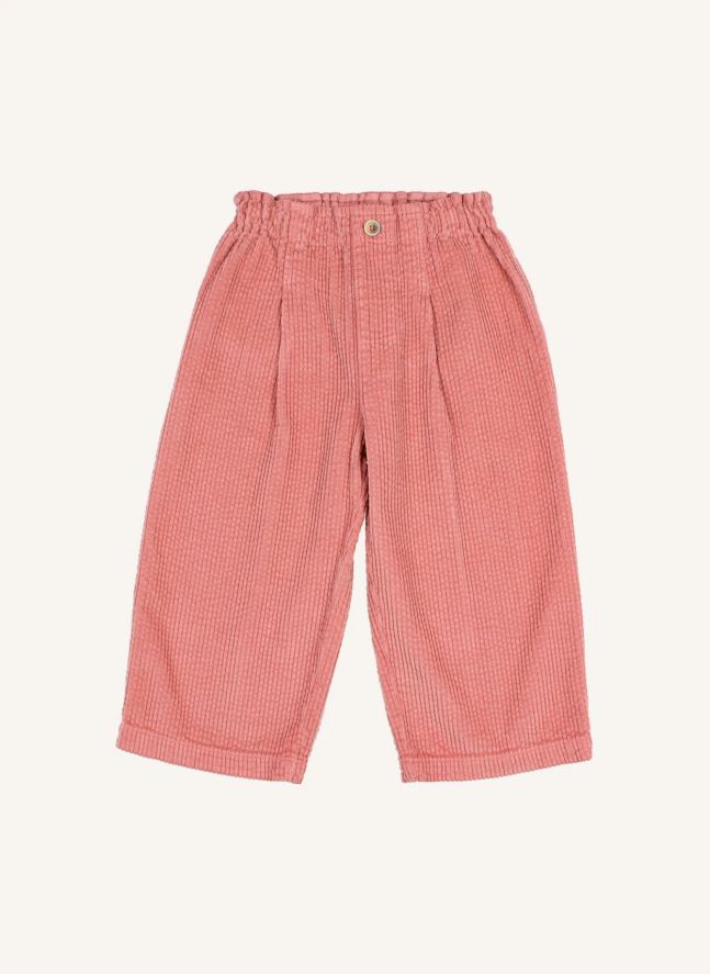 Pantalon Girly Velours Côtelé | Rose