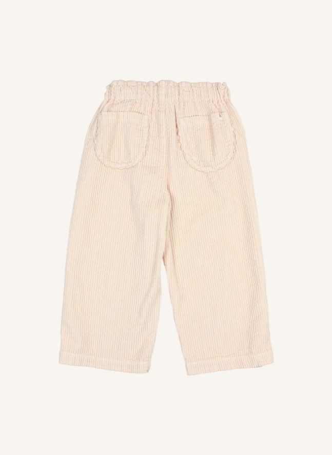 Pantalon Girly Velours Côtelé | Rose pâle