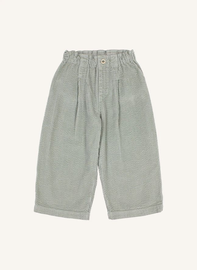 Pantalon Girly Velours Côtelé | Eucalyptus