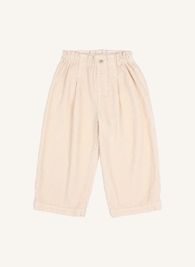 Pantalon Girly Velours Côtelé | Rose pâle