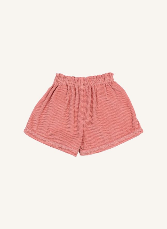 Short Velours Côtelé | Rose