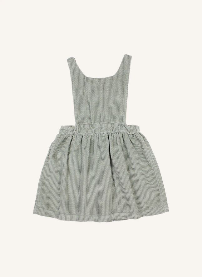 Robe Boutons Velours Côtelé | Eucalyptus