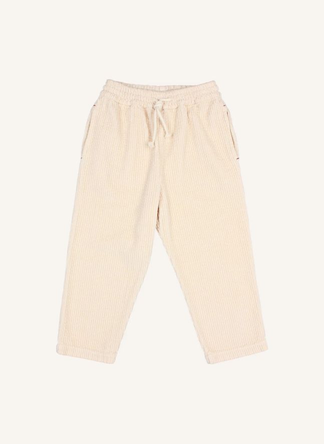 Pantalon Cordon Velours Côtelé | Crème
