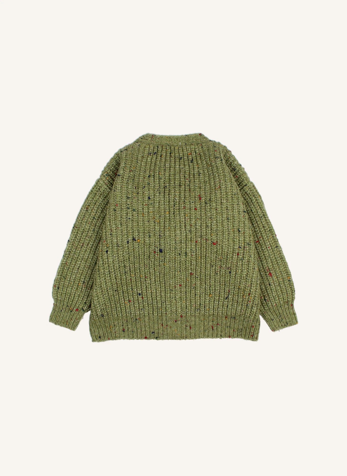 Cardigan Chiné Botonato | Vert- Image produit n°3