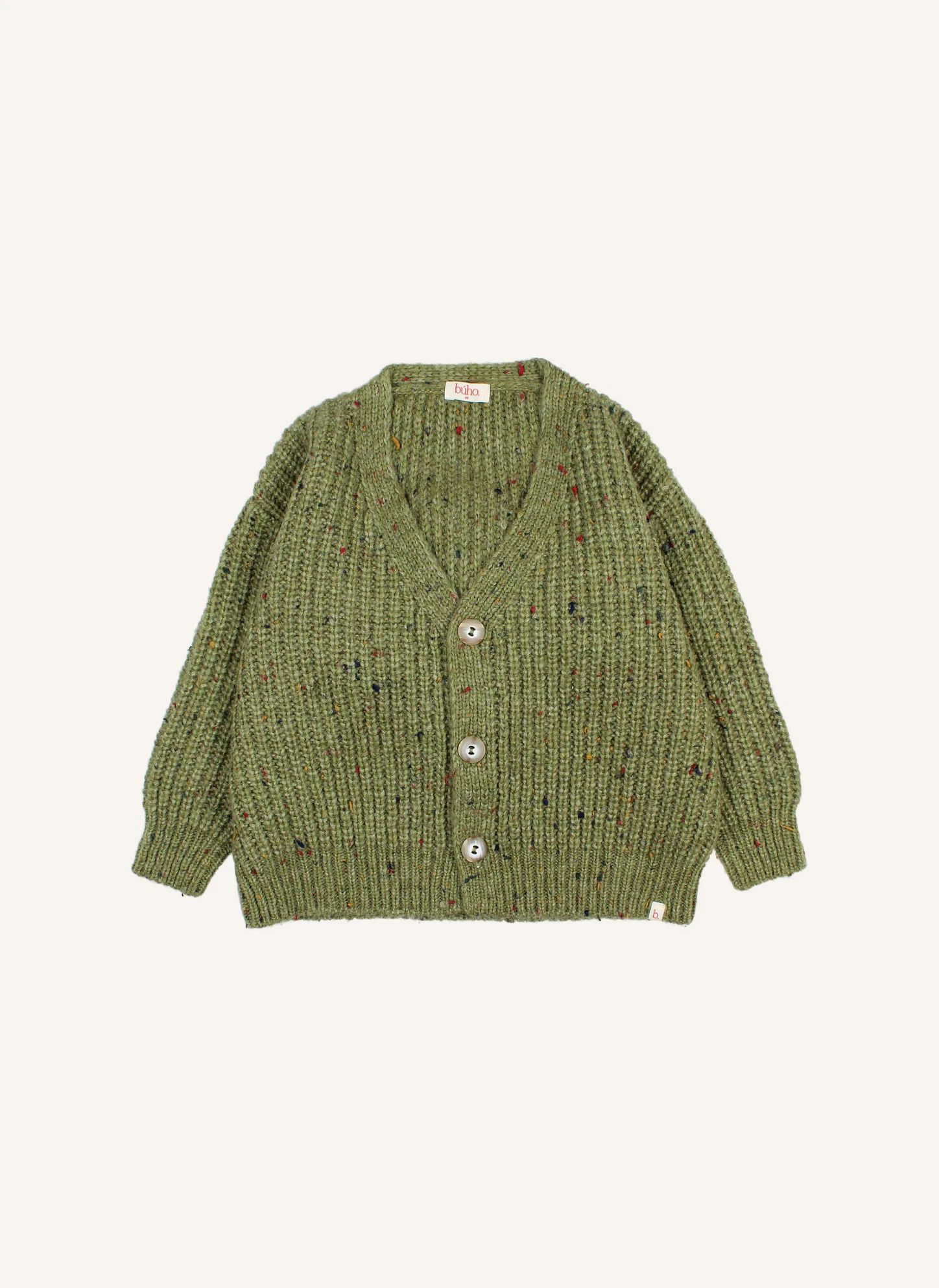 Cardigan Chiné Botonato | Vert- Image produit n°0