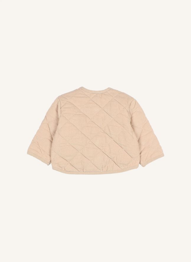 Veste Matelassée Velours Coton Bio | Sable