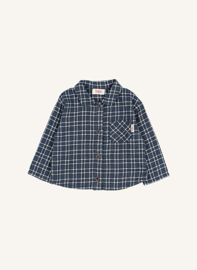 Chemise Tartan Bébé | Bleu marine