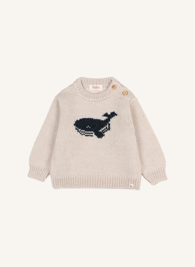 Pull Baleine Bébé | Beige