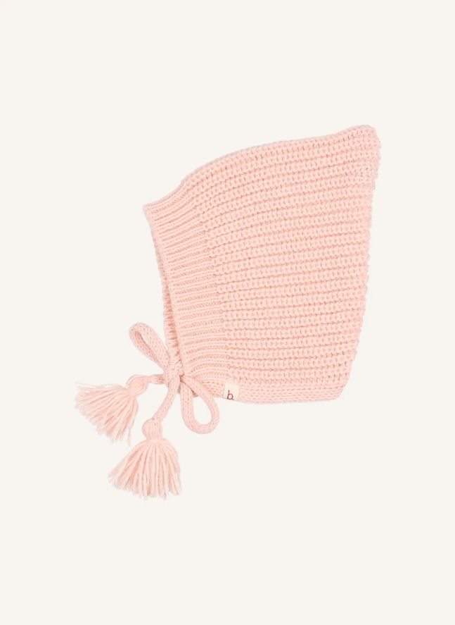 Bonnet Pompons | Rose pâle