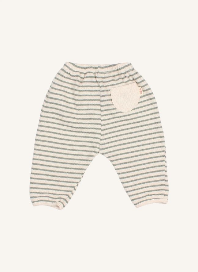 Legging Boutons Rayé | Eucalyptus