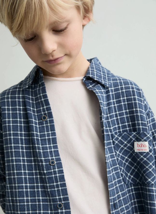 Chemise Tartan Bébé | Bleu marine