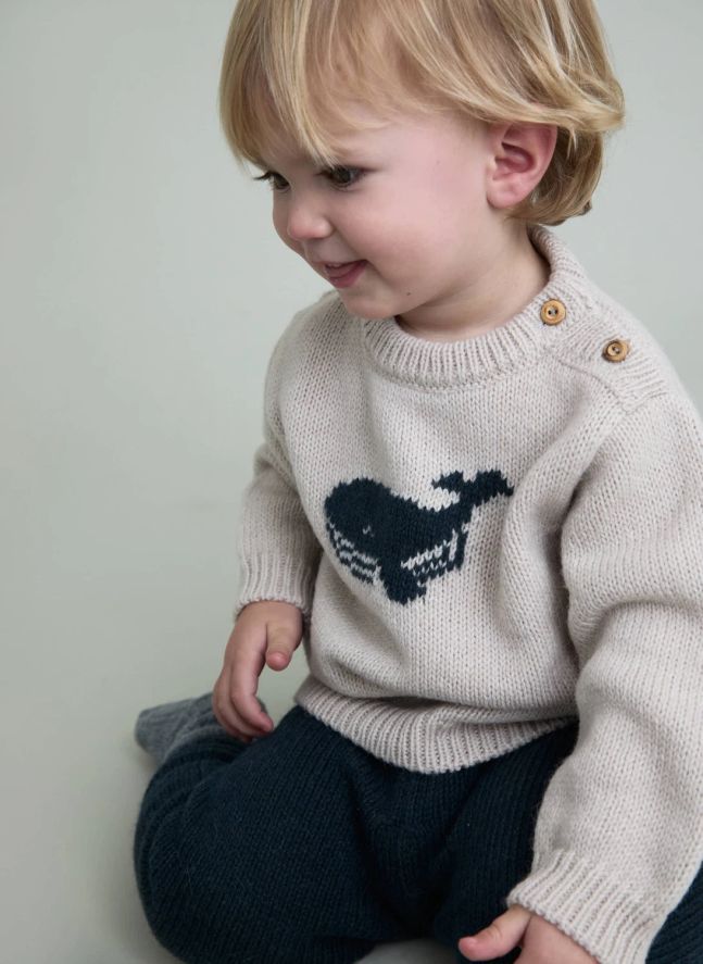 Pull Baleine Bébé | Beige